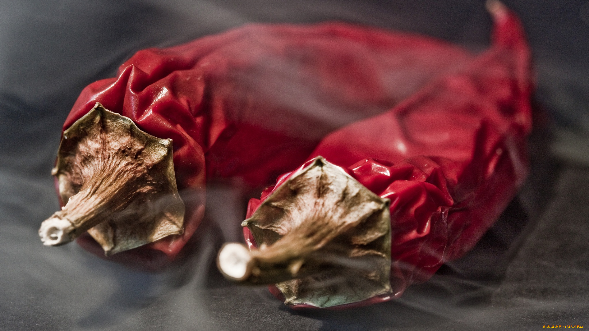 еда, перец, дым, красный