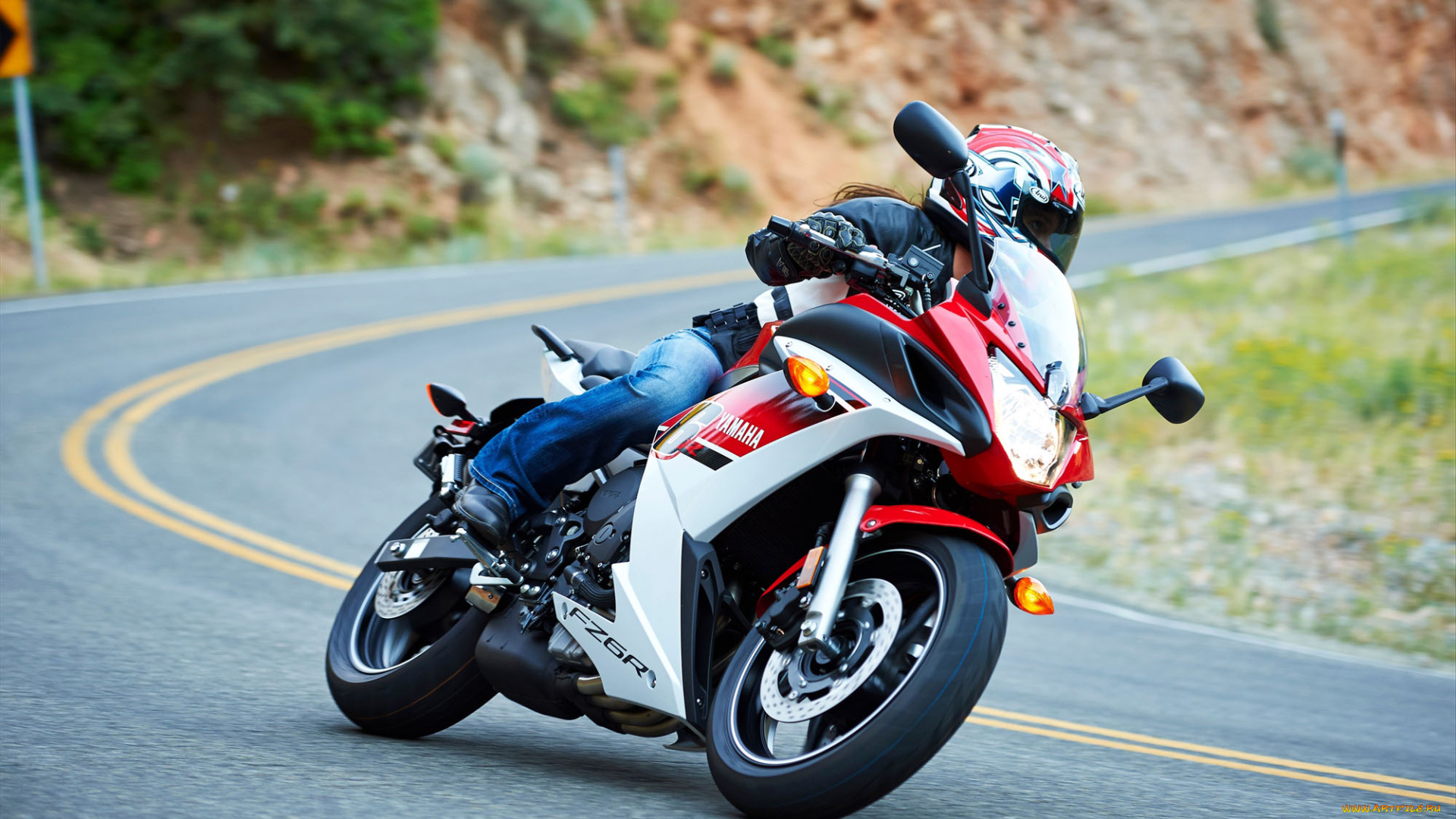 мотоциклы, yamaha, 2014, fz6r