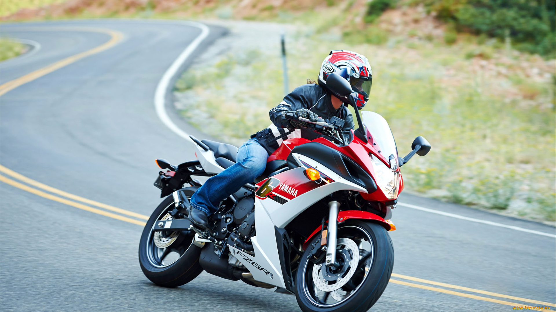 мотоциклы, yamaha, fz6r, 2014