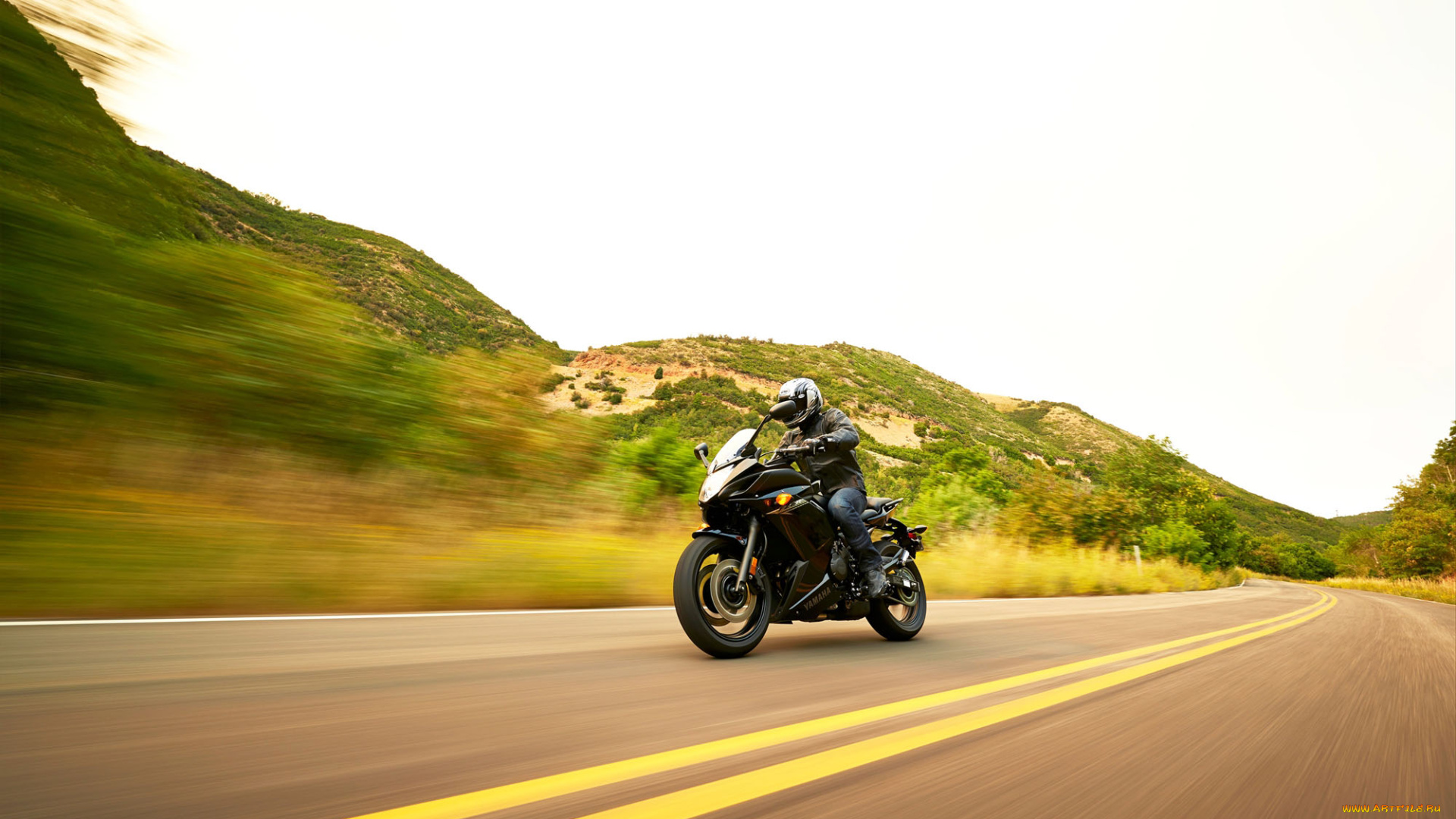 мотоциклы, yamaha, fz6r, 2014