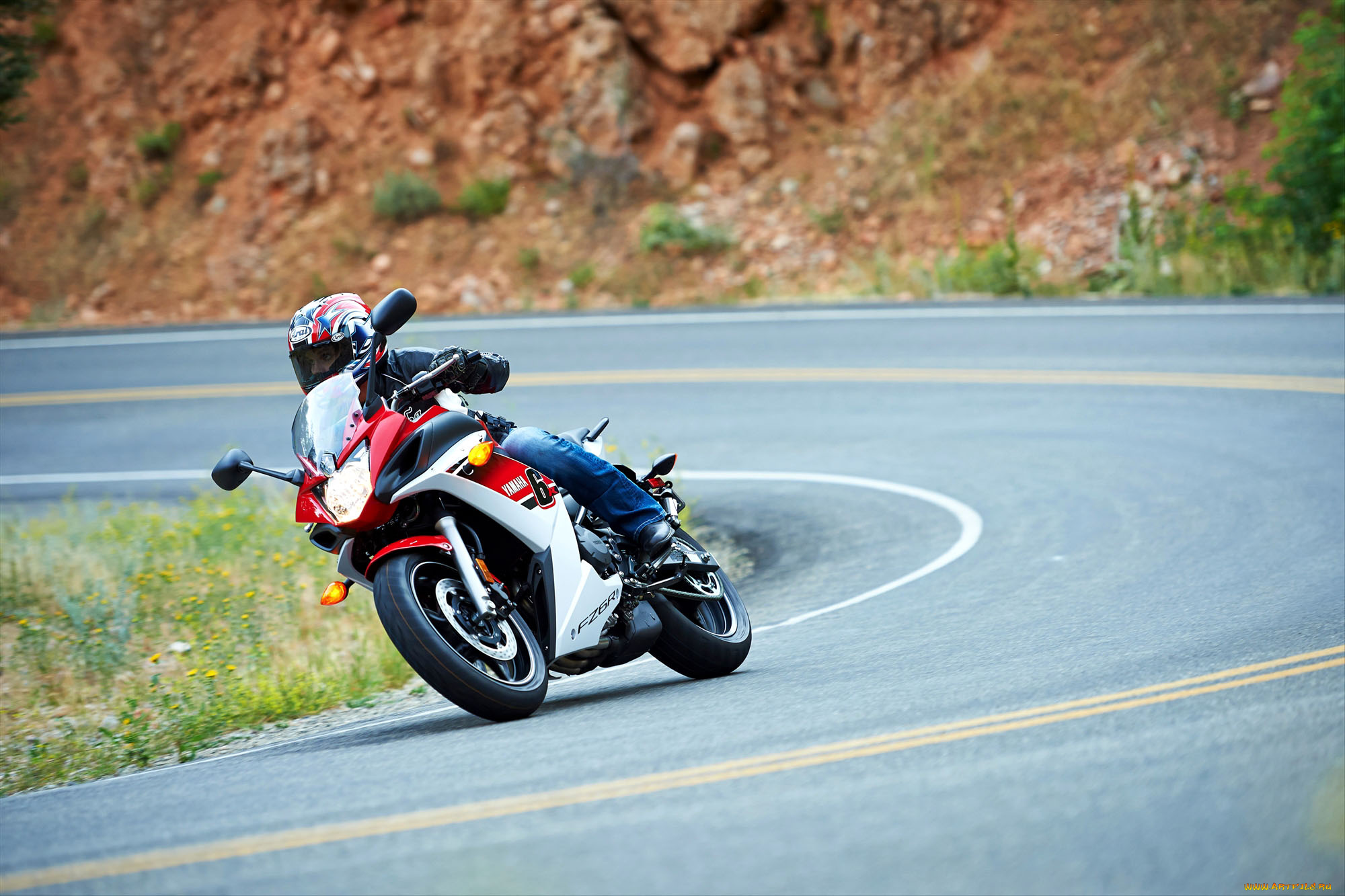 мотоциклы, yamaha, 2014, fz6r