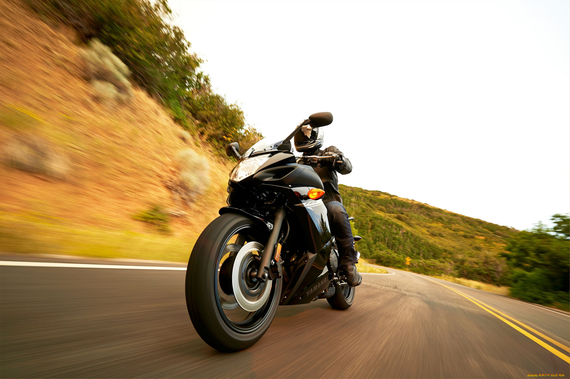 мотоциклы, yamaha, fz6r, 2014