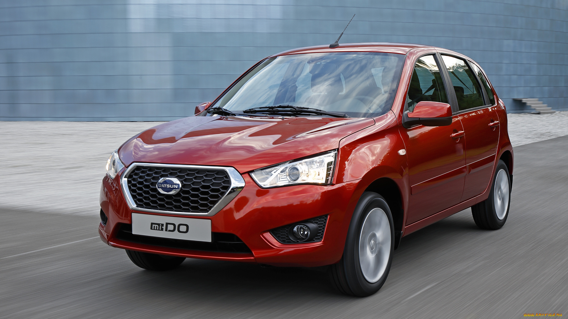 автомобили, nissan, datsun, красный, 2014г, mi-do