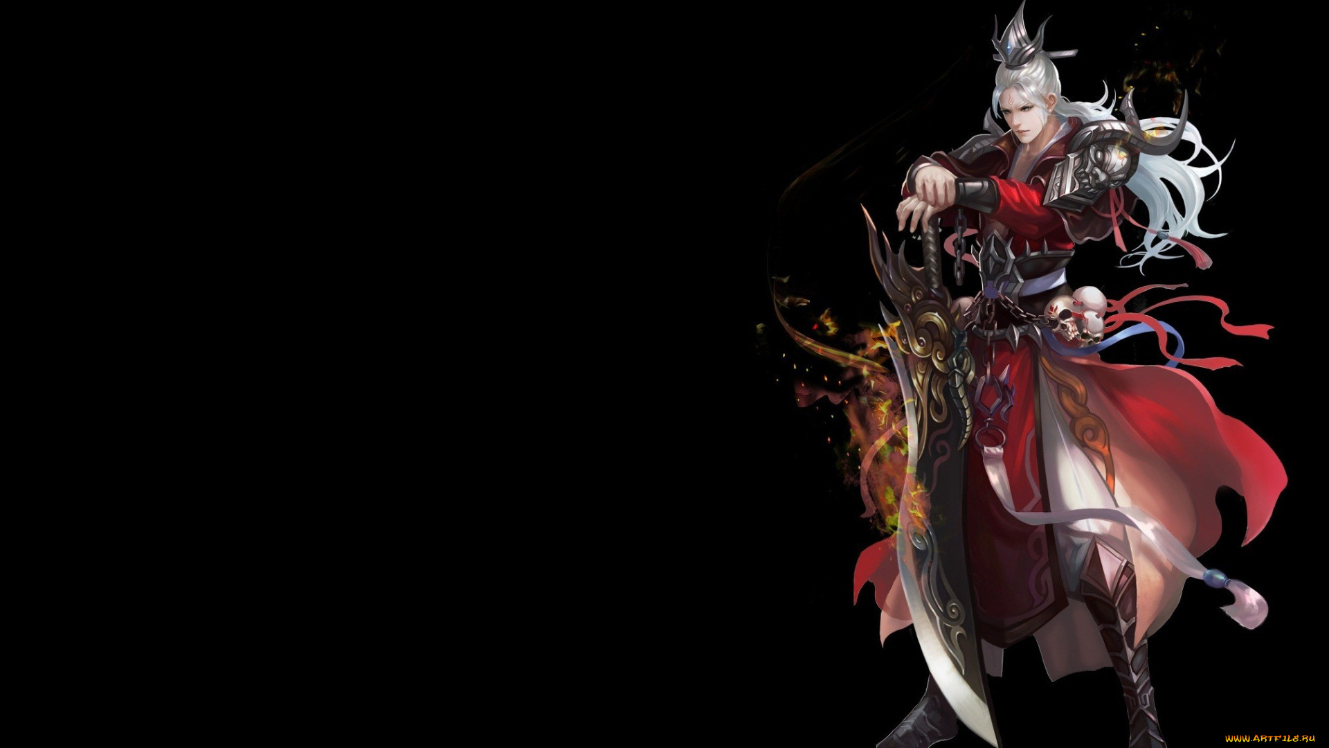 фэнтези, люди, меч, воин, парень, оружие, доспехи