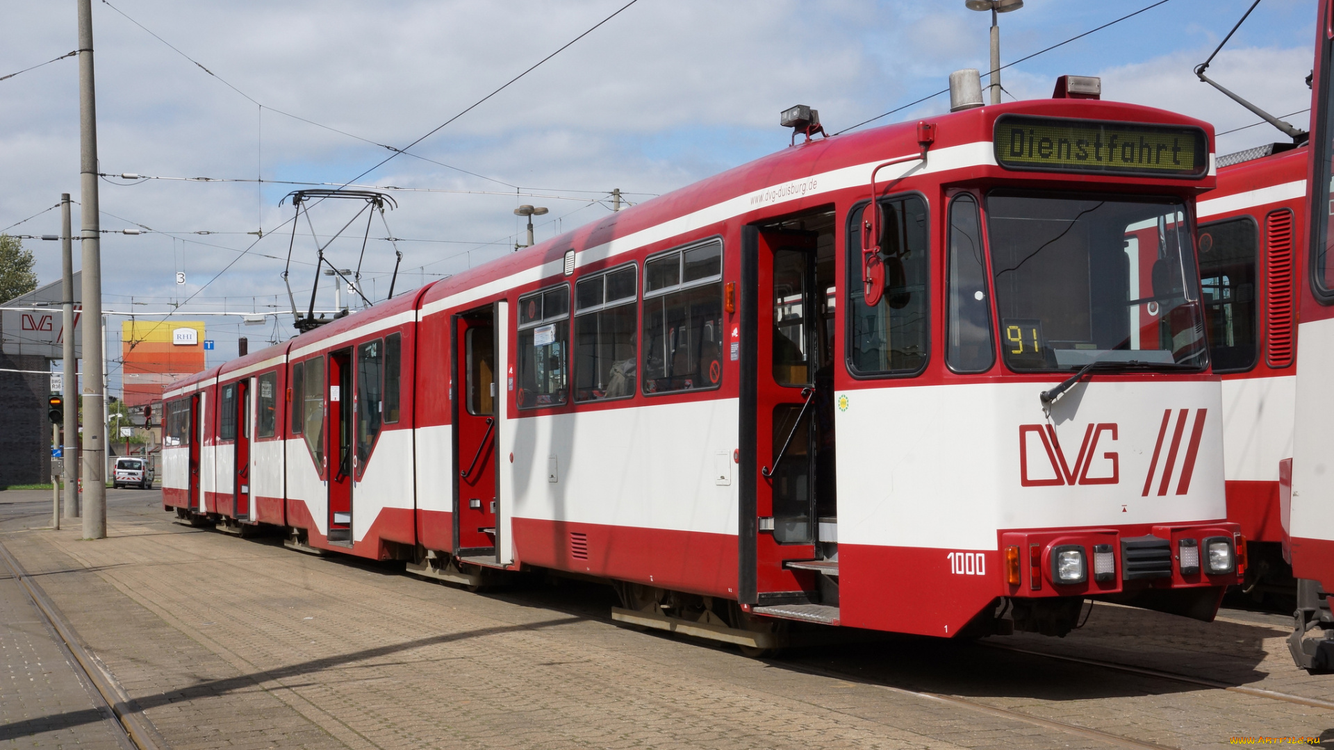 техника, трамваи, рельсы, город, трамвай