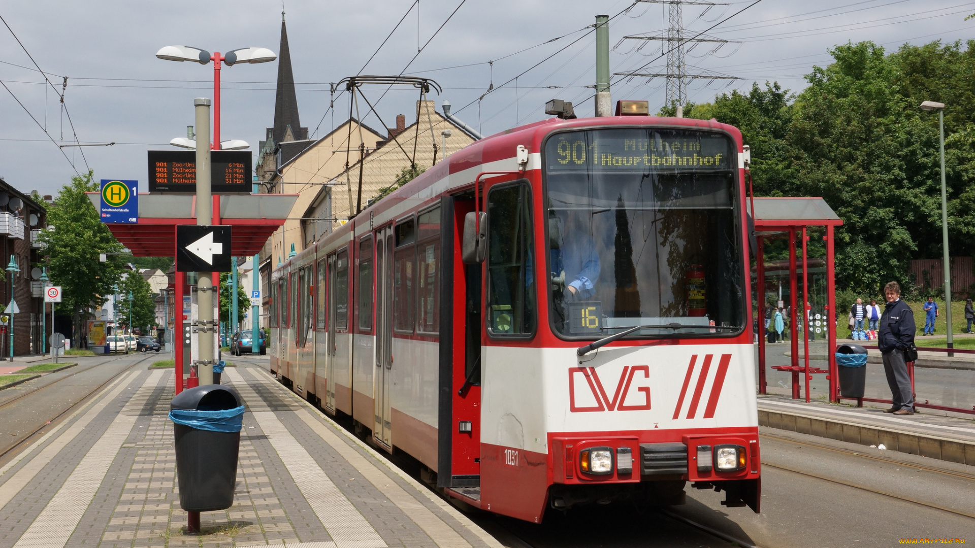 техника, трамваи, рельсы, город, трамвай