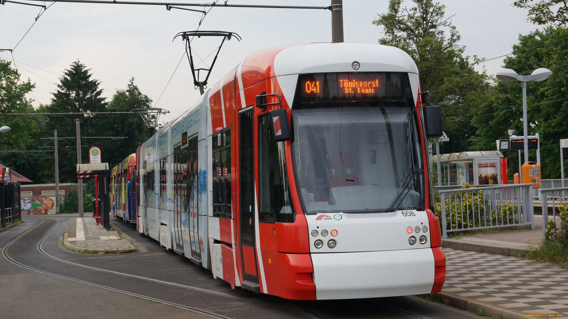 техника, трамваи, рельсы, город, трамвай