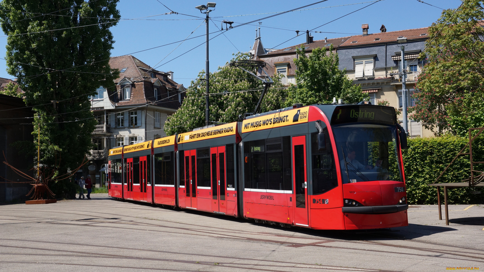 техника, трамваи, рельсы, город, трамвай