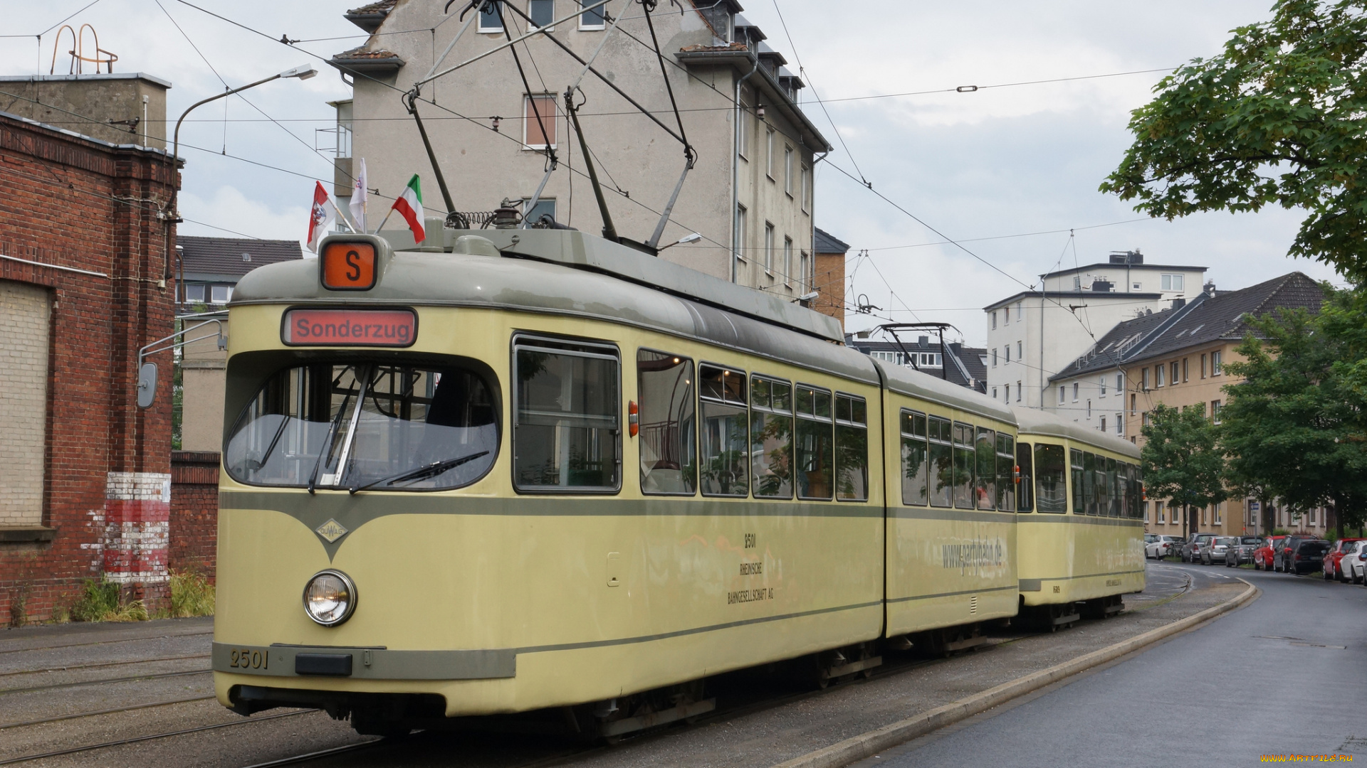 техника, трамваи, рельсы, трамвай, город