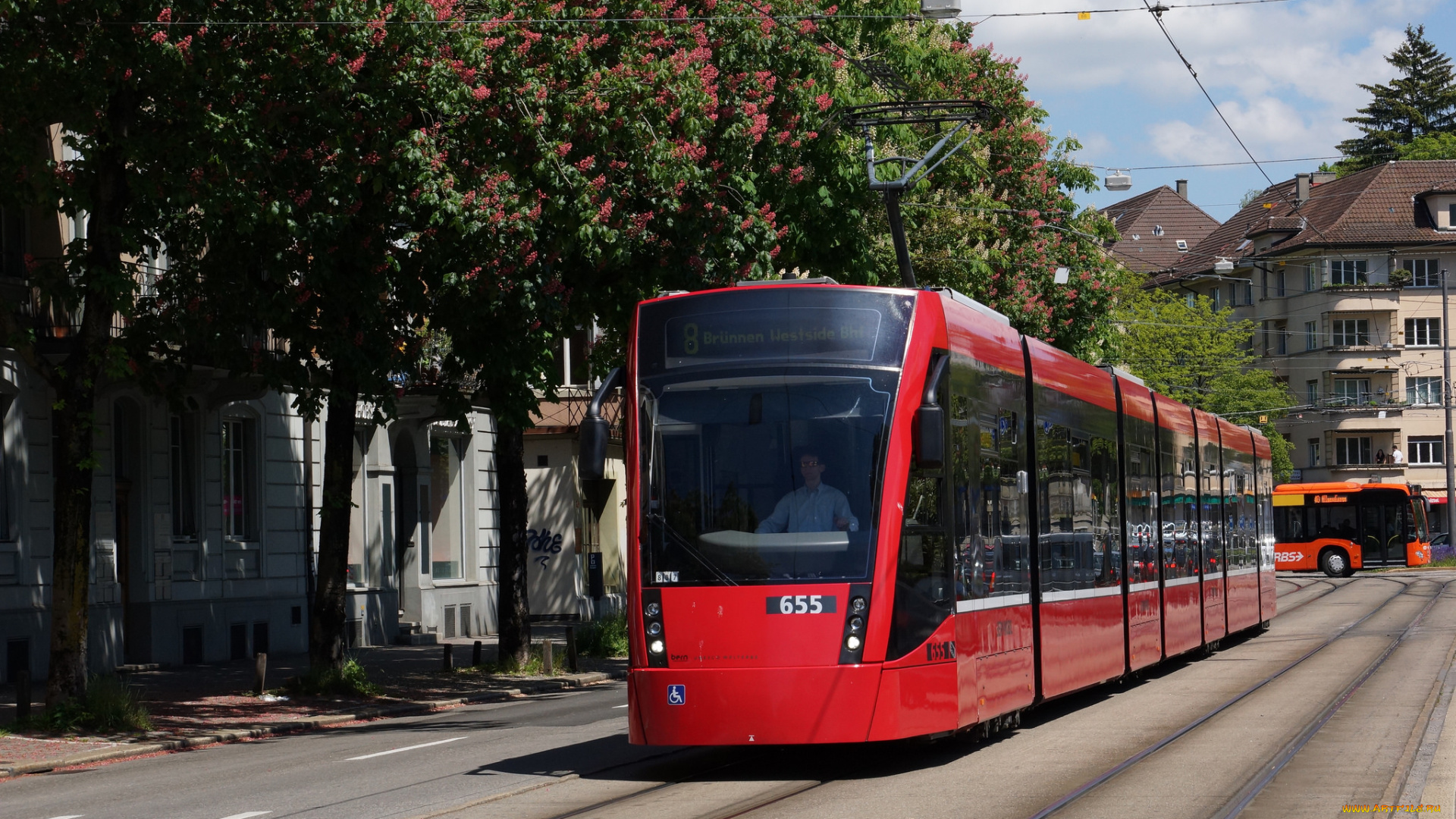 техника, трамваи, рельсы, трамвай, город