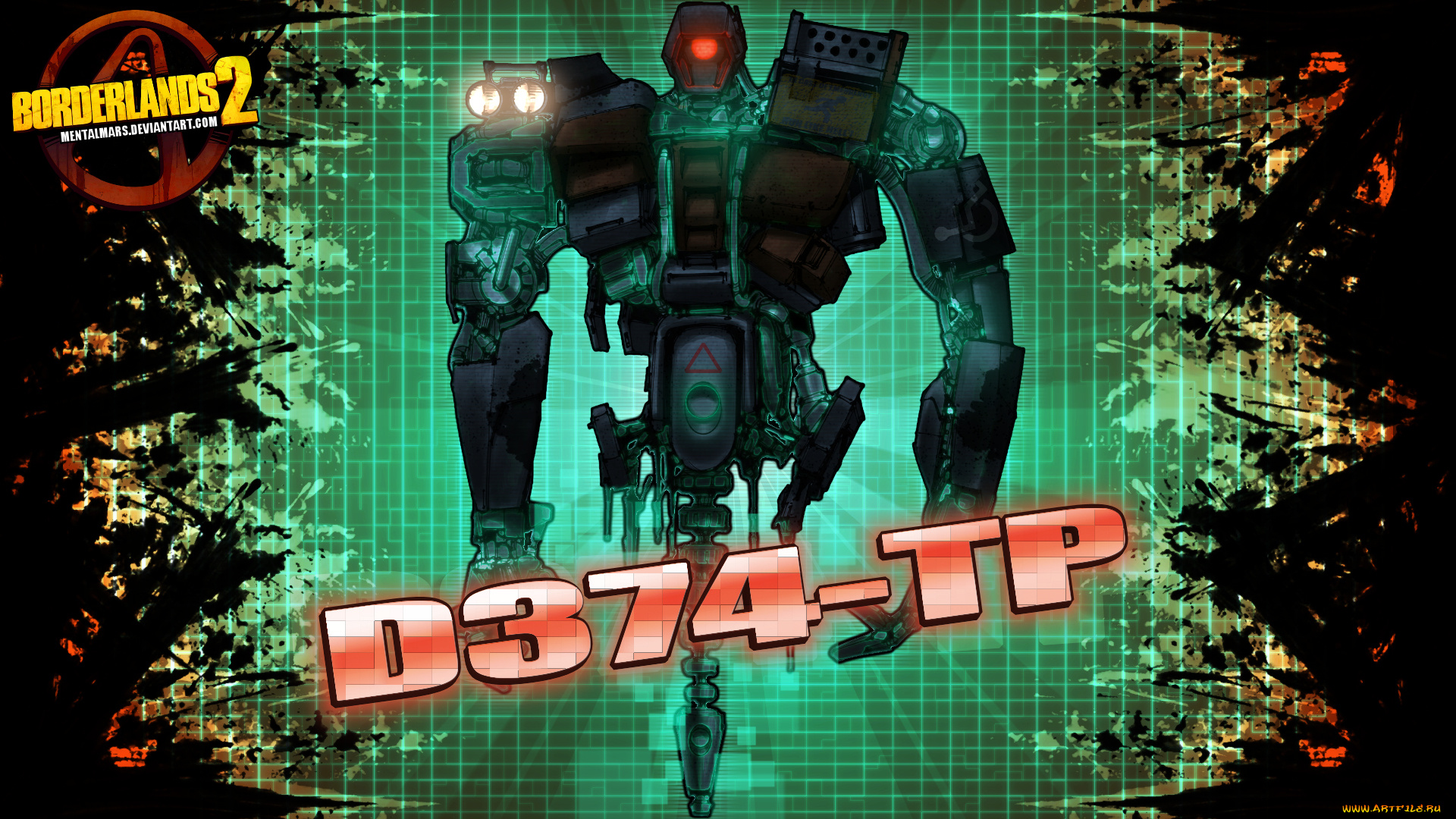 видео, игры, borderlands, 2, робот