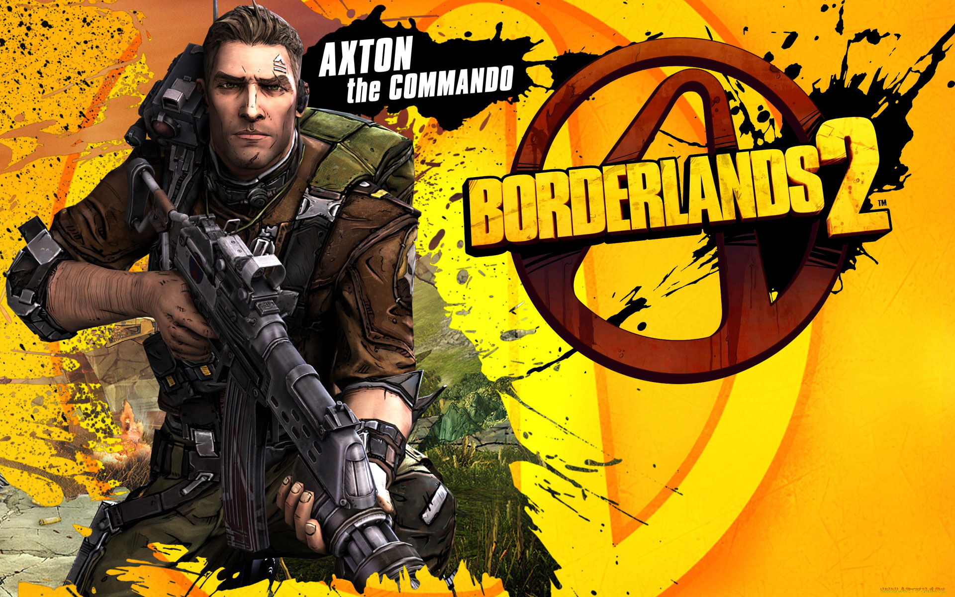 видео, игры, borderlands, 2, фон, оружие, воин