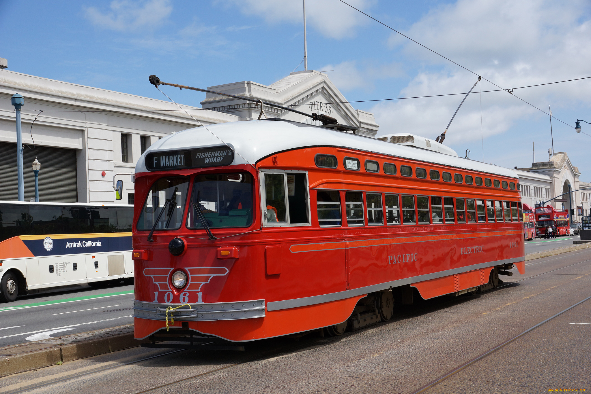 техника, трамваи, рельсы, город, трамвай