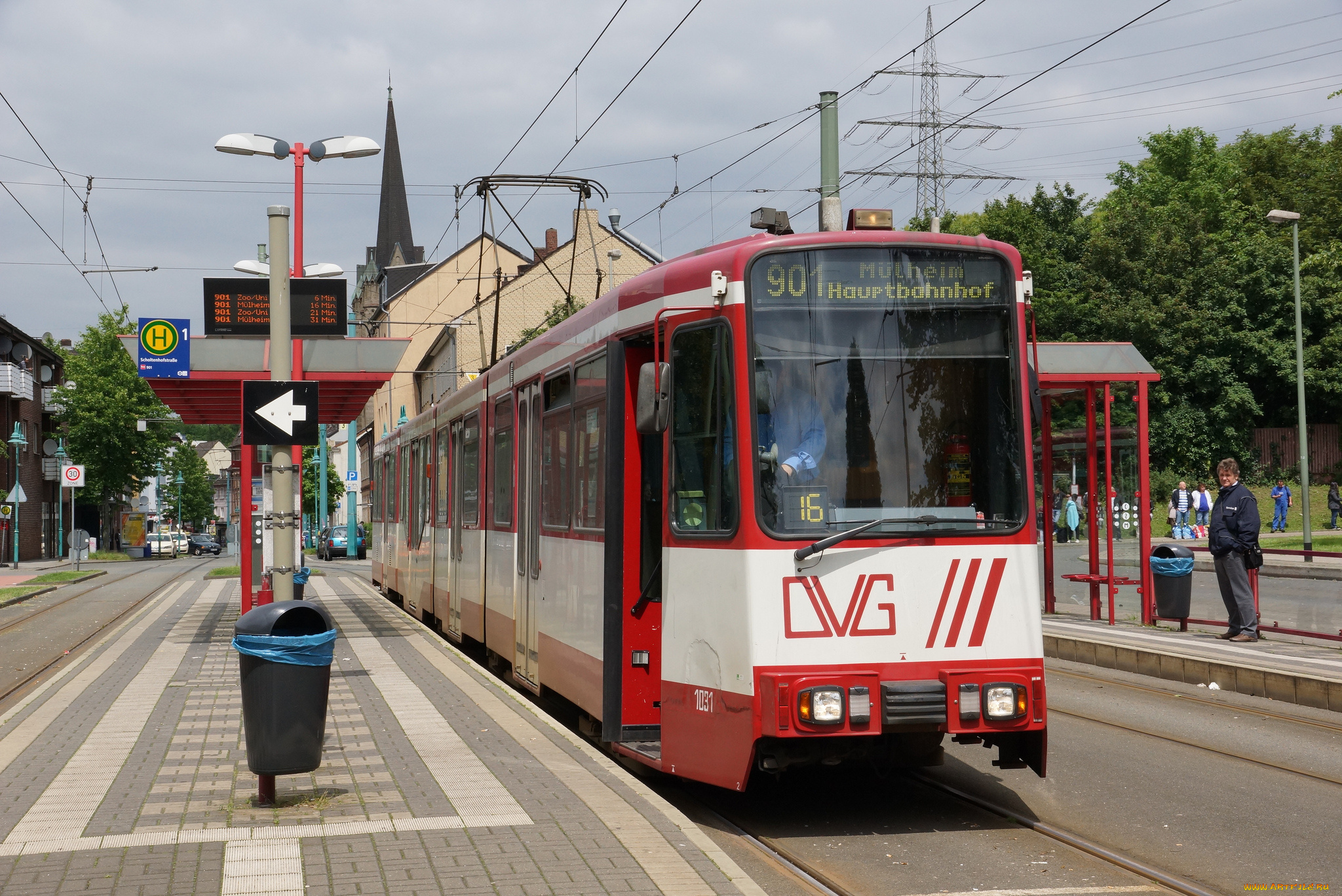 техника, трамваи, рельсы, город, трамвай