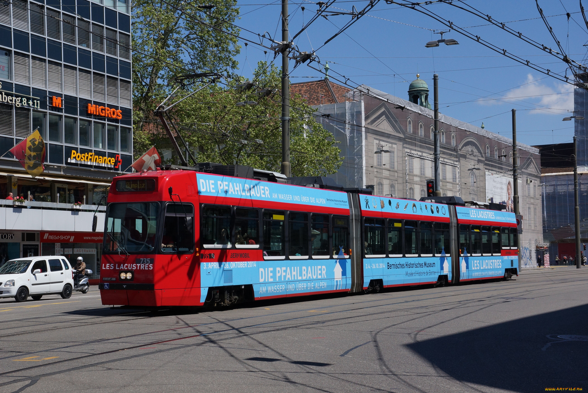 техника, трамваи, рельсы, город, трамвай