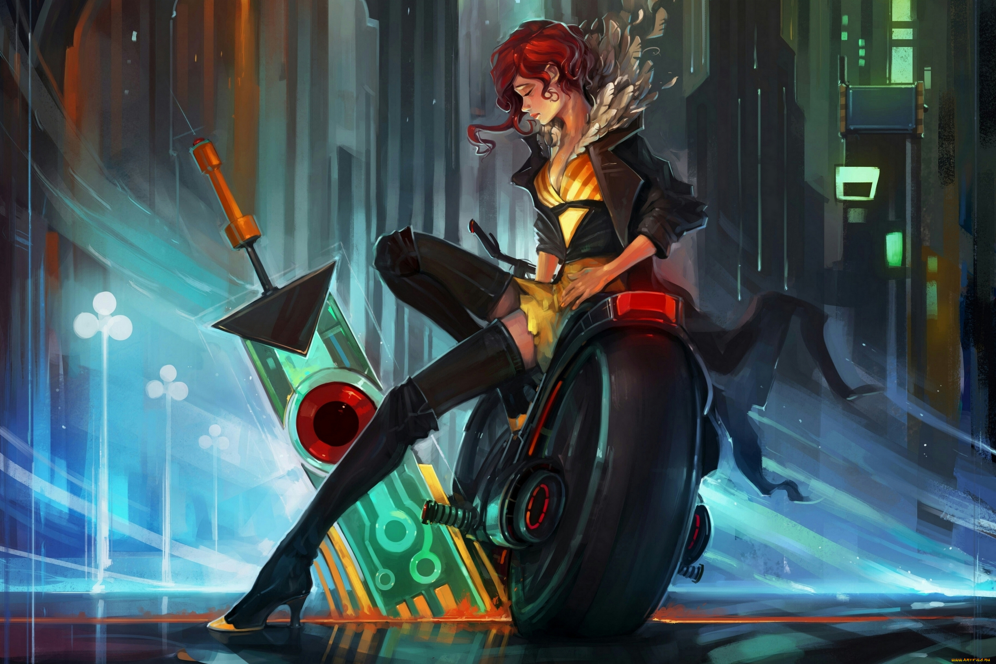 transistor, видео, игры, -, transistor, rpg, экшен, игра