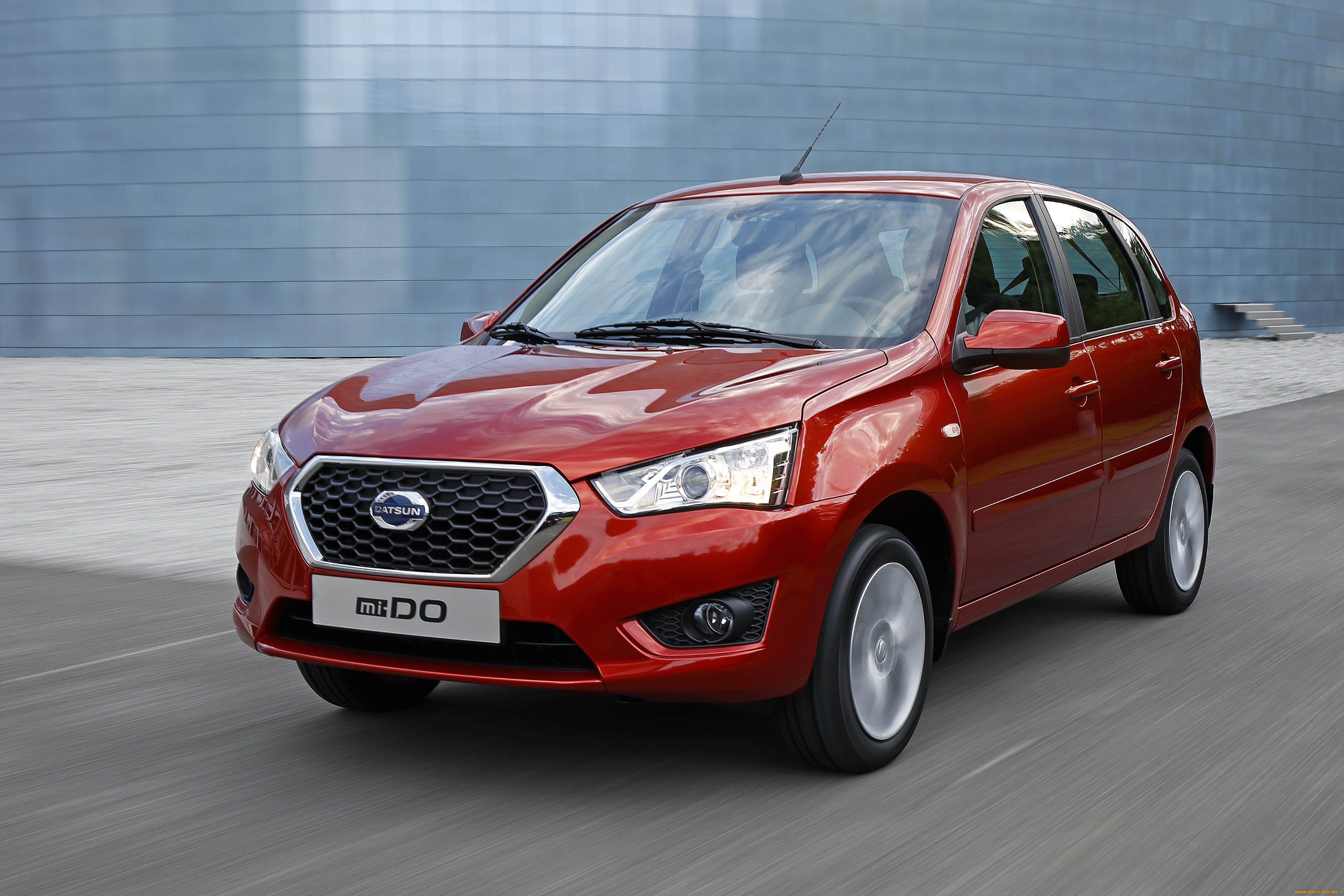 автомобили, nissan, datsun, красный, 2014г, mi-do