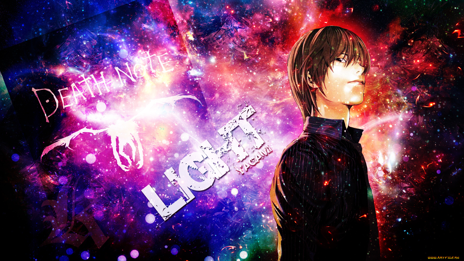 аниме, death, note, dinocojv, лайт, парень, тетрадь, смерти