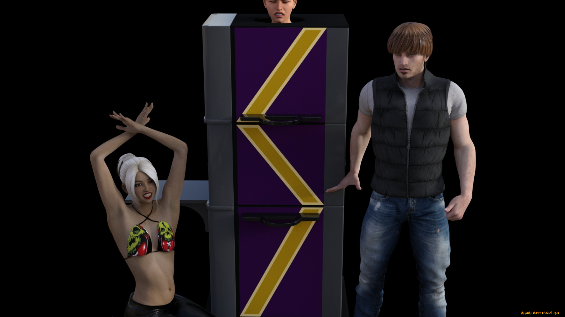 3д, графика, фантазия, , fantasy, цирк, фокус, иллюзия