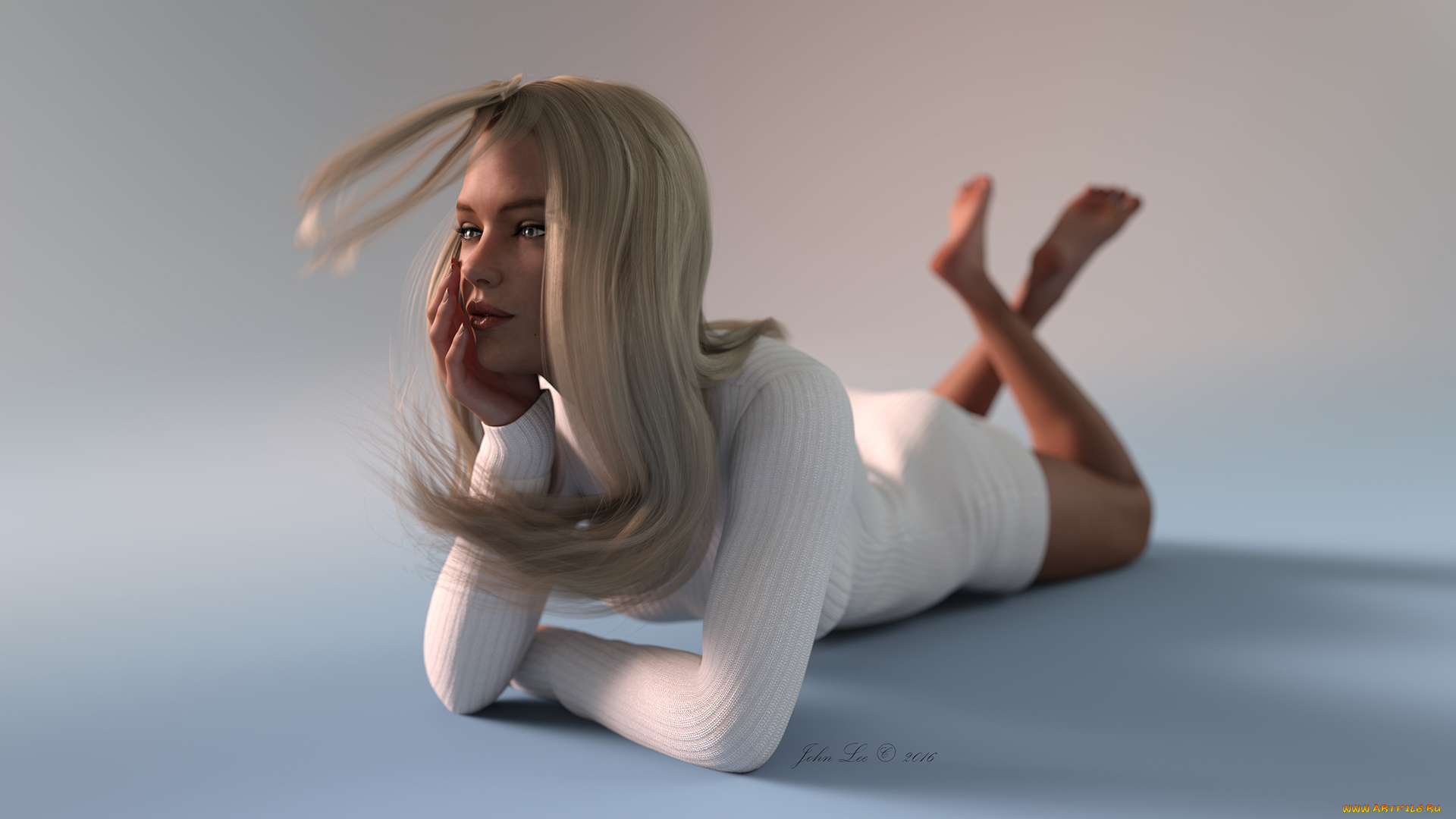 3д, графика, люди, , people, девушка, фон, взгляд