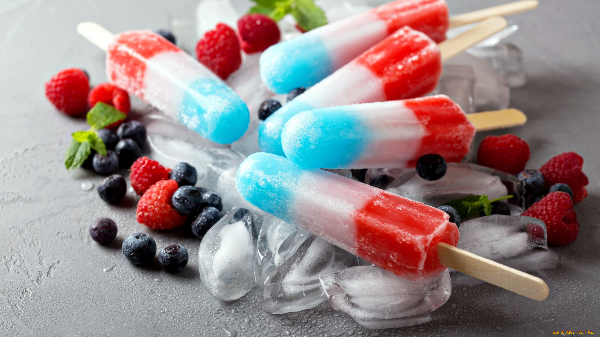 еда, мороженое, , десерты, черника, малина, лед, ягоды, фруктовое
