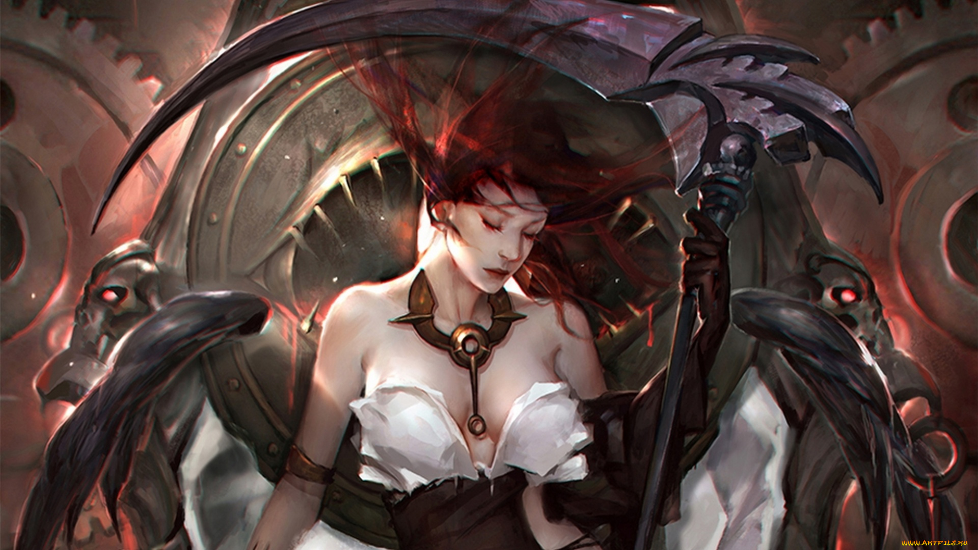 фэнтези, ангелы, воин, фентези, девушка, арт