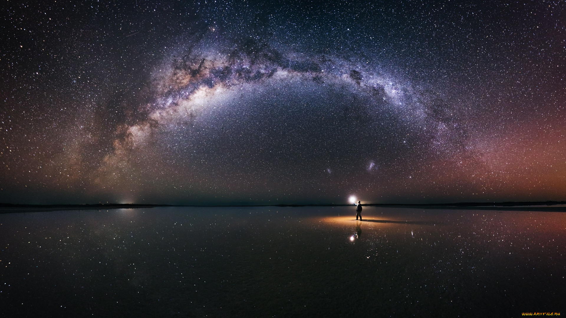 космос, звезды, созвездия, небо, ночь, человек