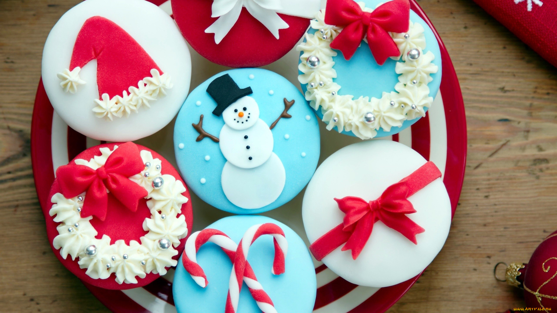 праздничные, угощения, новогоднее, печенье, снеговик