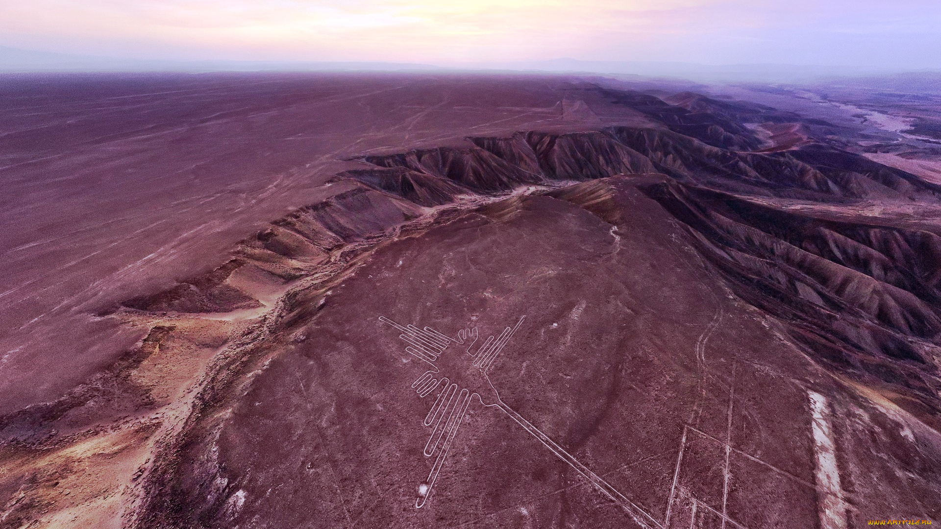 природа, пустыни, рисунок, плато, перу