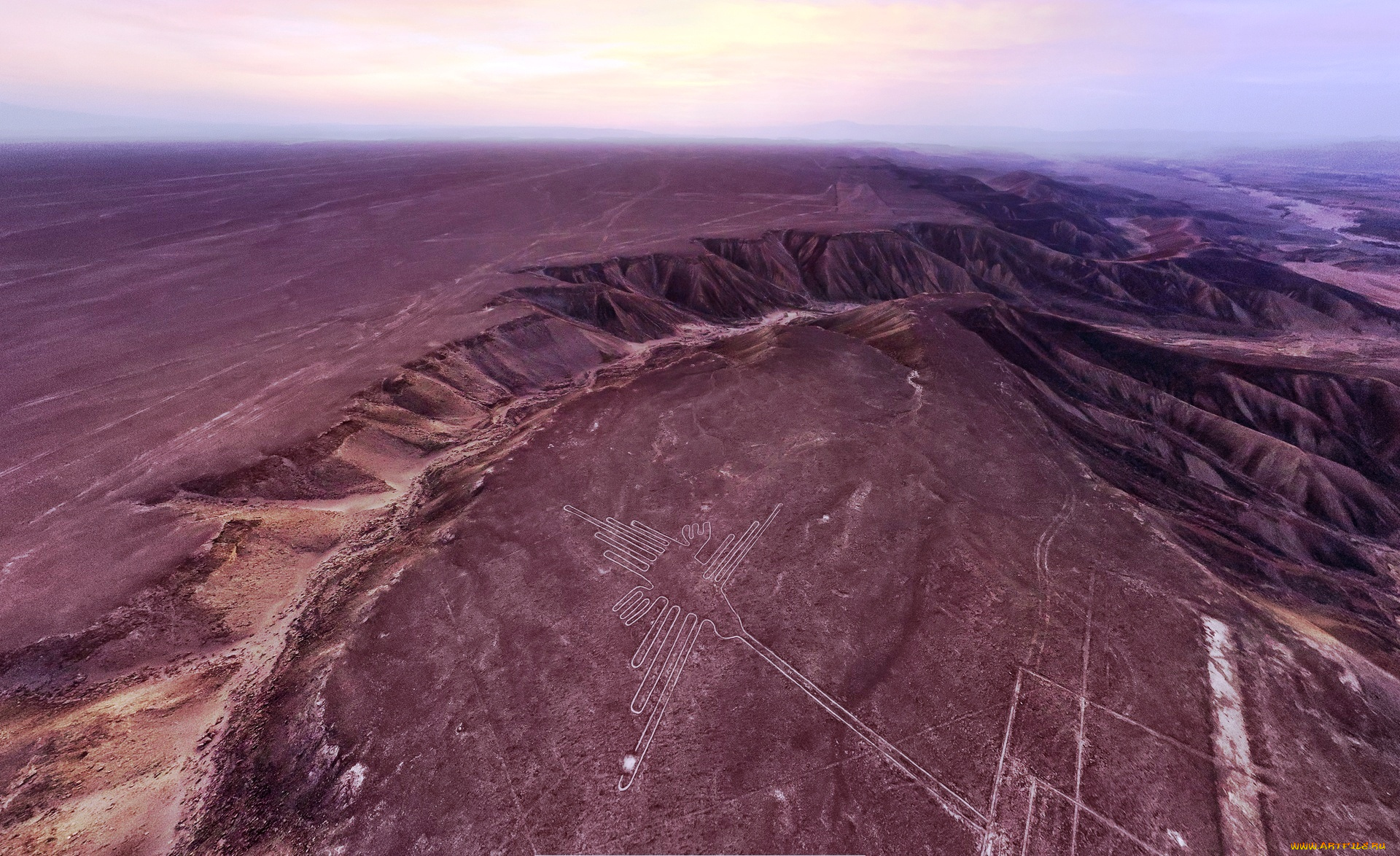 природа, пустыни, рисунок, плато, перу