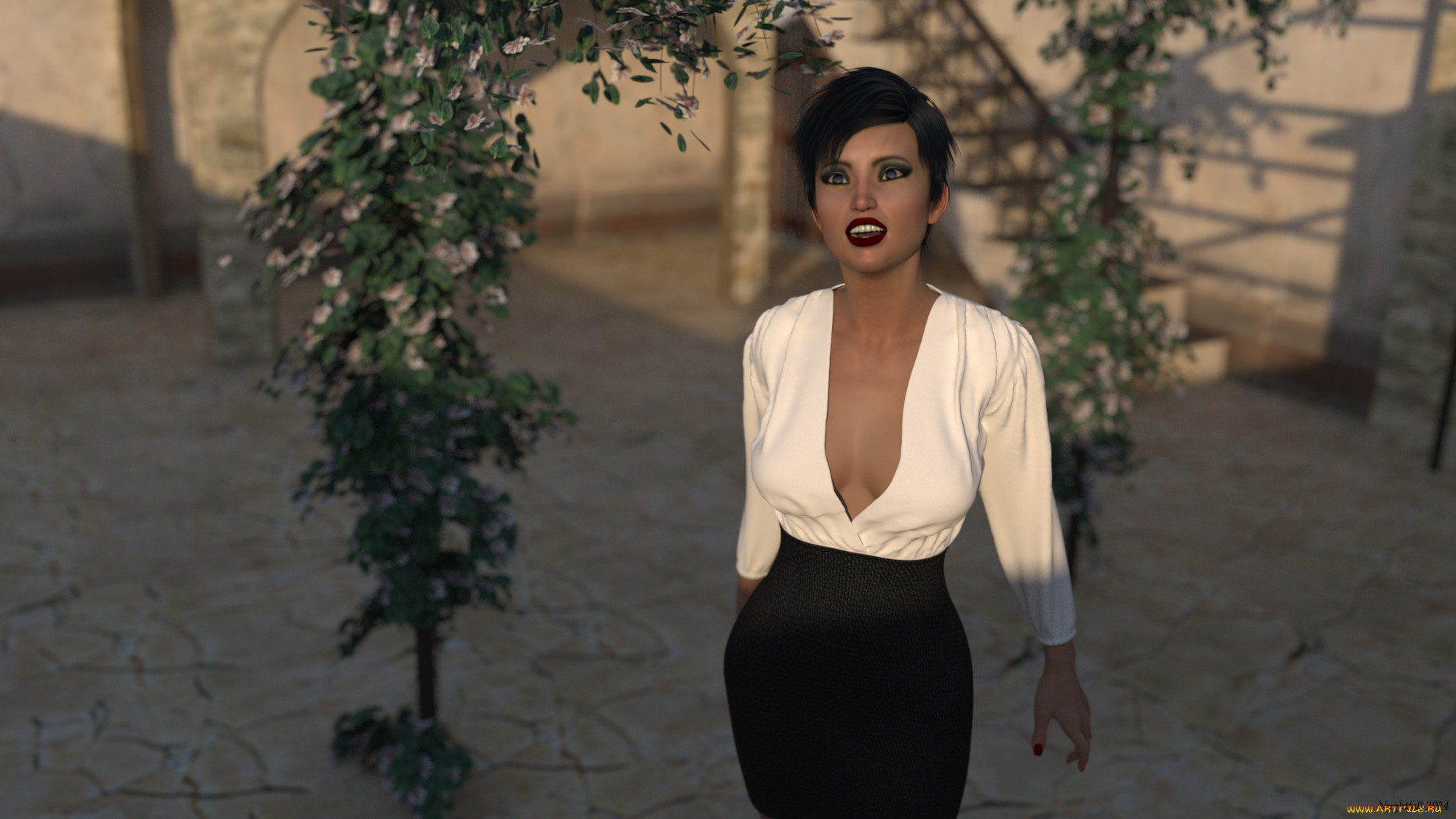 3д, графика, люди, , people, фон, взгляд, девушка