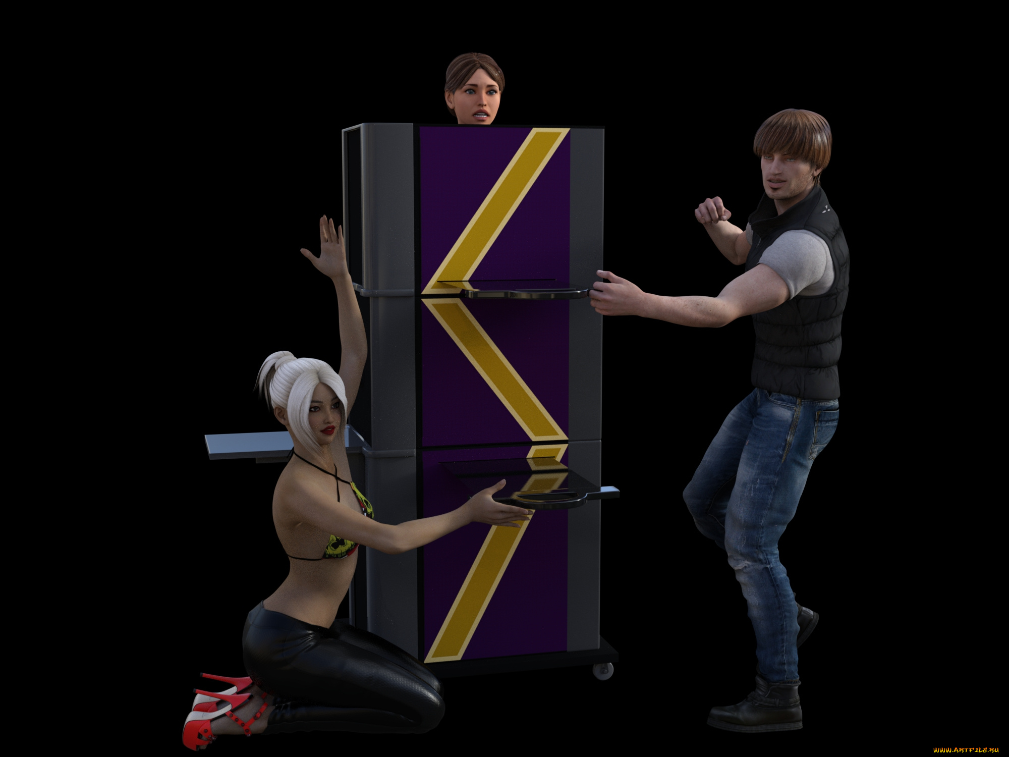 3д, графика, фантазия, , fantasy, цирк, фокус, иллюзия