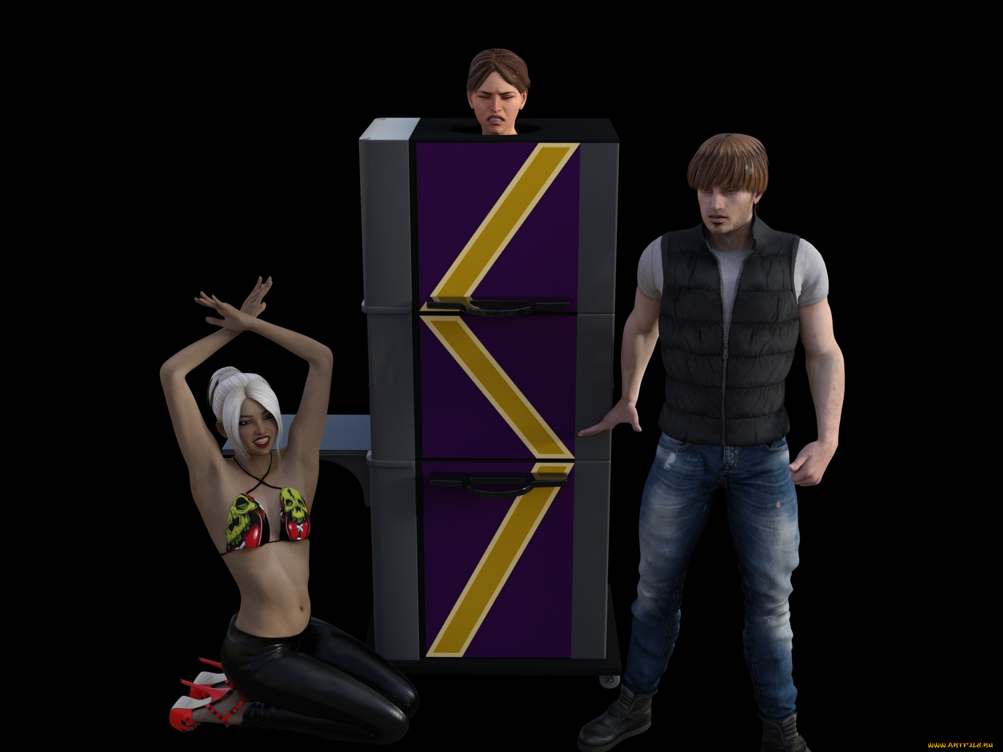 3д, графика, фантазия, , fantasy, цирк, фокус, иллюзия