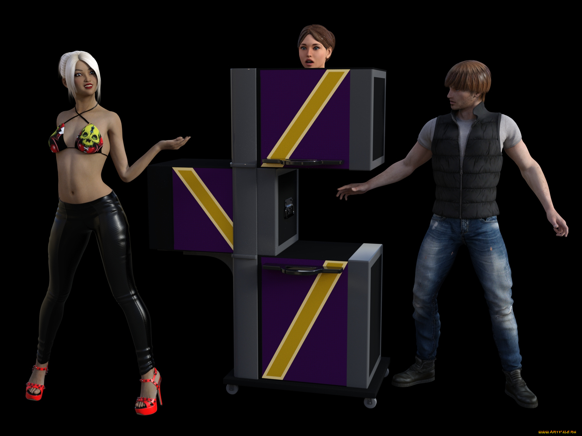 3д, графика, фантазия, , fantasy, цирк, фокус, иллюзия