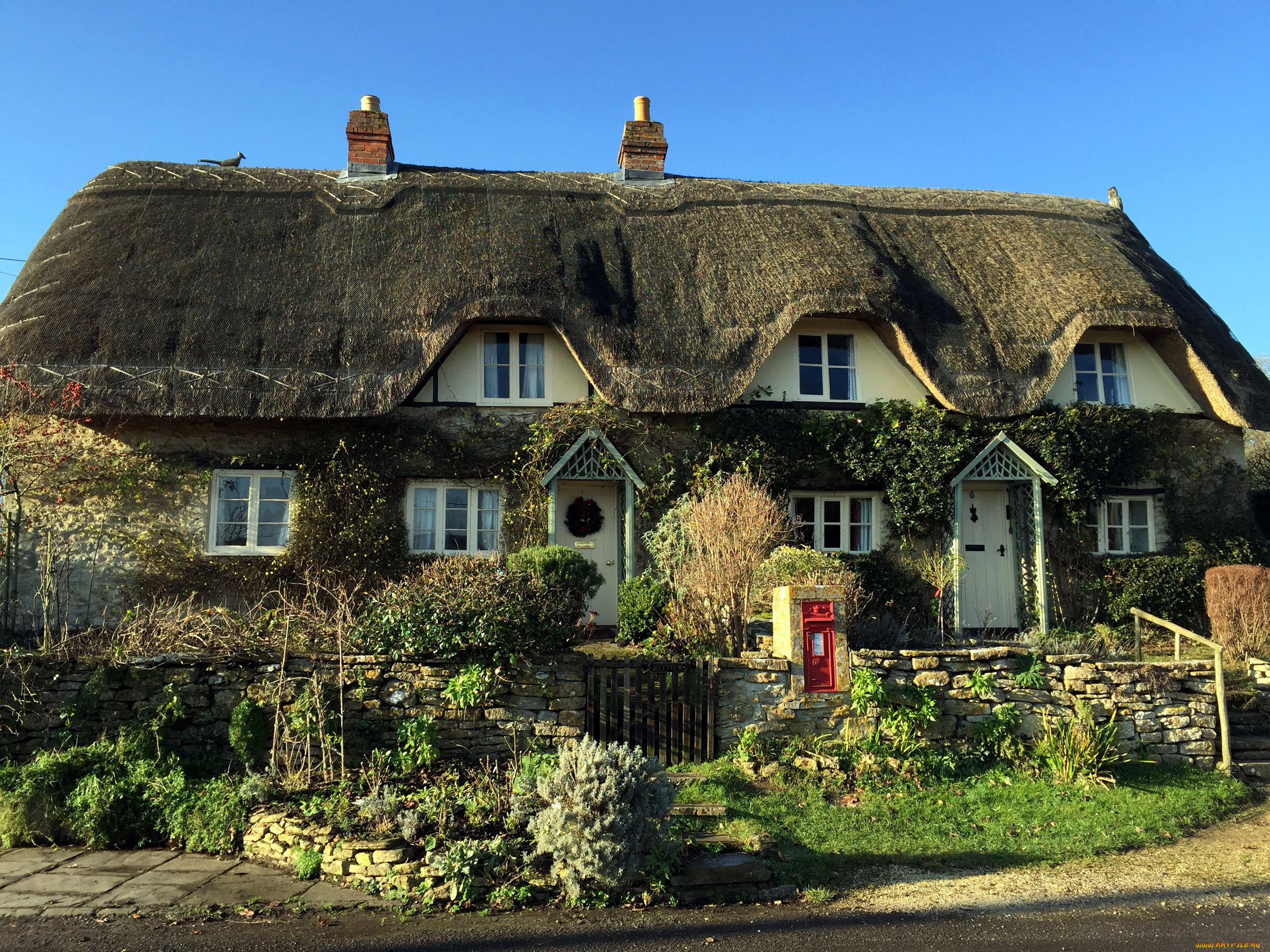 города, -, здания, , дома, дом, изгородь, двухэтажный