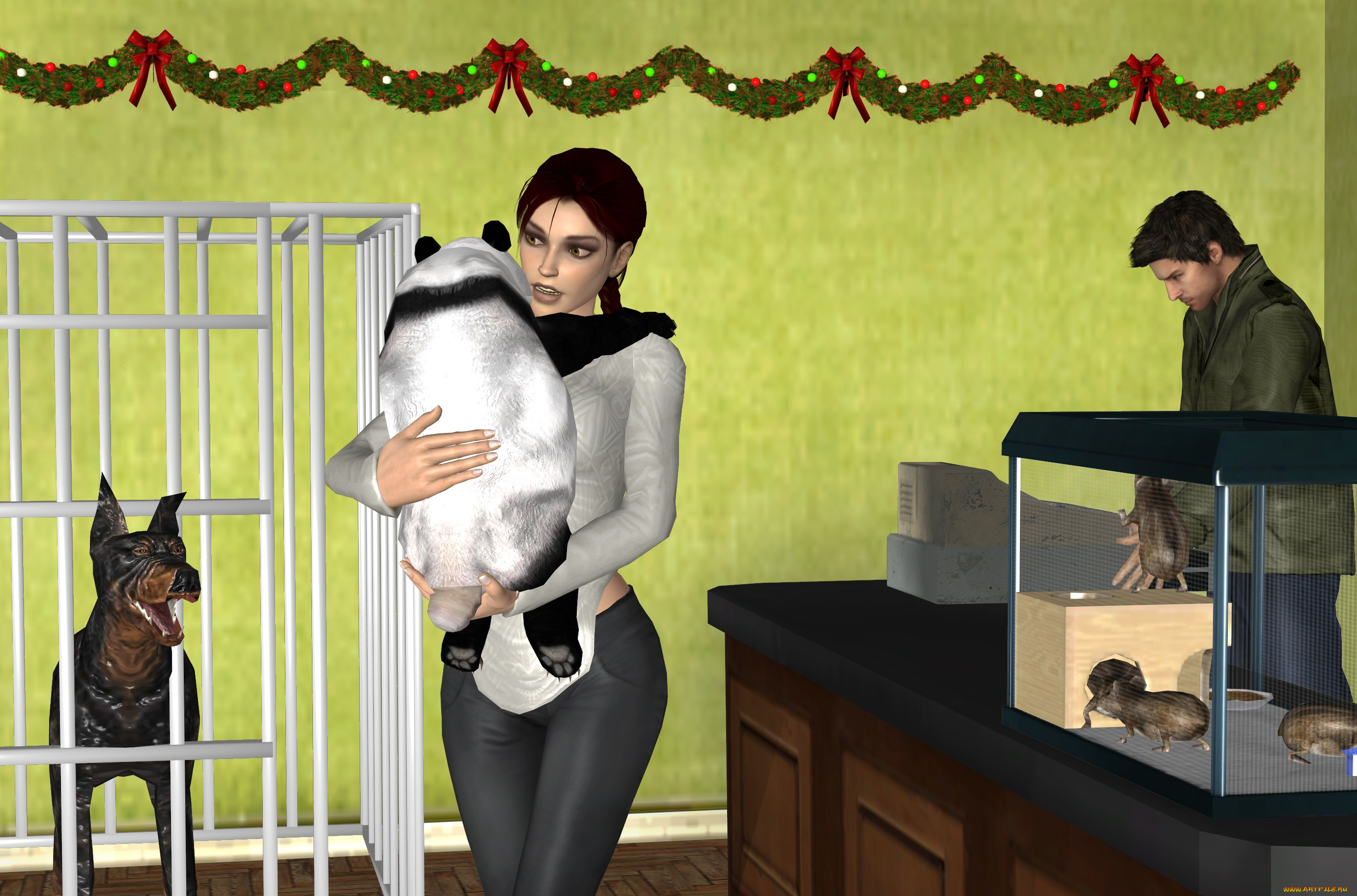 3д, графика, люди, , people, девушка, взгляд, фон