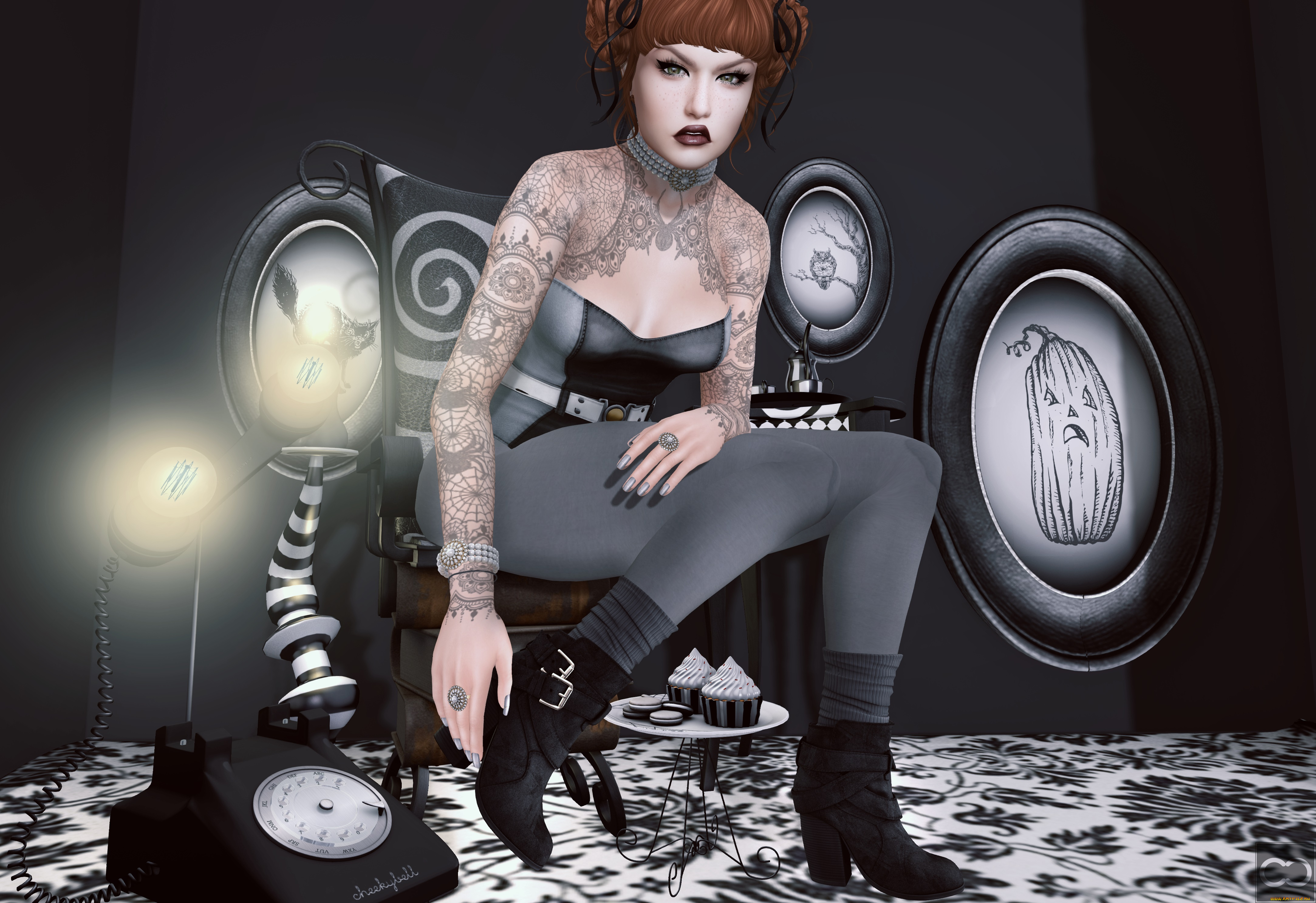 3д, графика, люди, , people, взгляд, девушка, фон