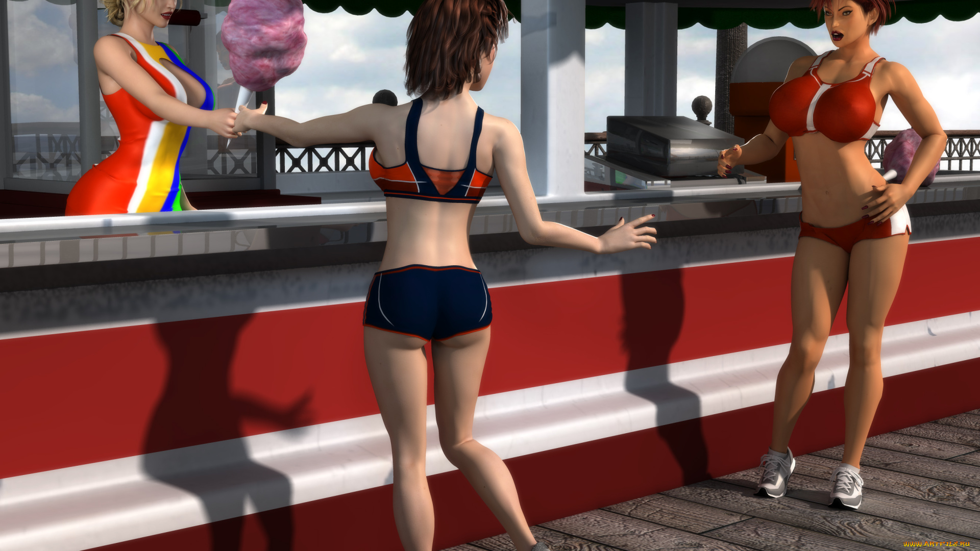 3д, графика, люди, , people, взгляд, девушки, фон