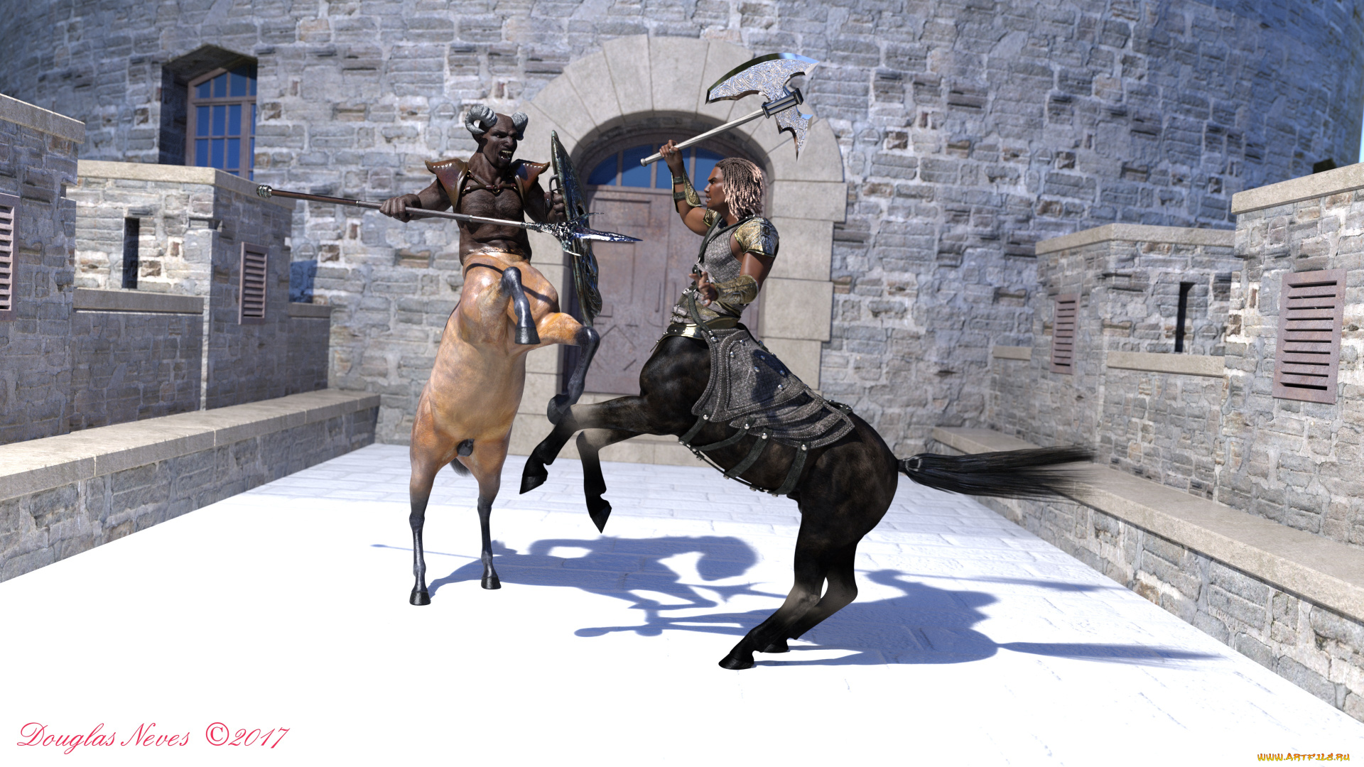 3д, графика, существа, , creatures, centaur