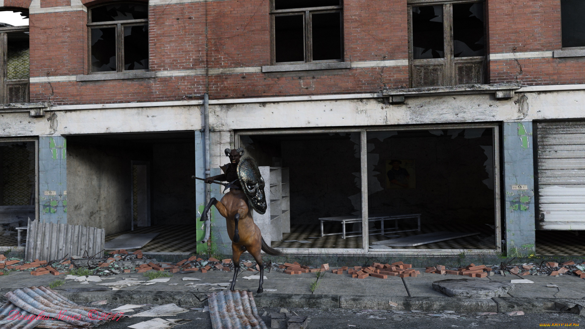 3д, графика, существа, , creatures, centaur