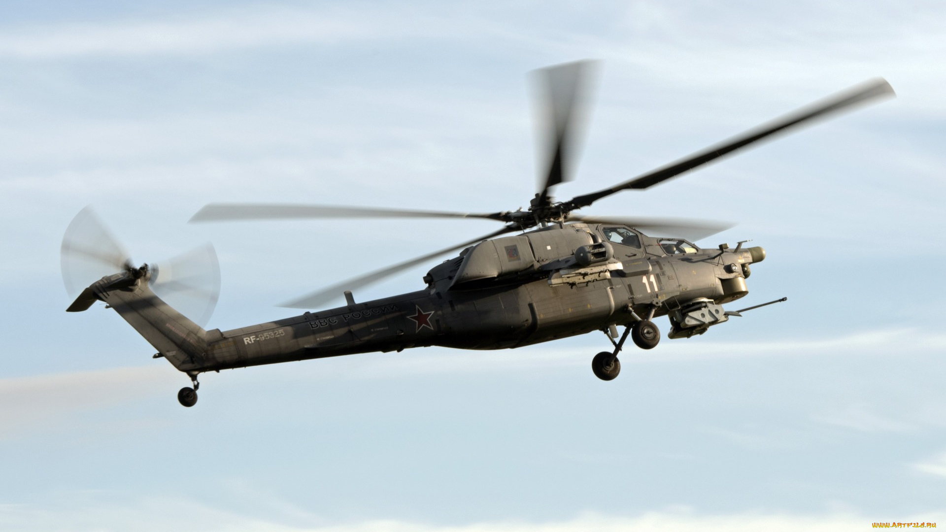 авиация, вертолёты, ночной, охотник, ударный, ми-28, вертолёт