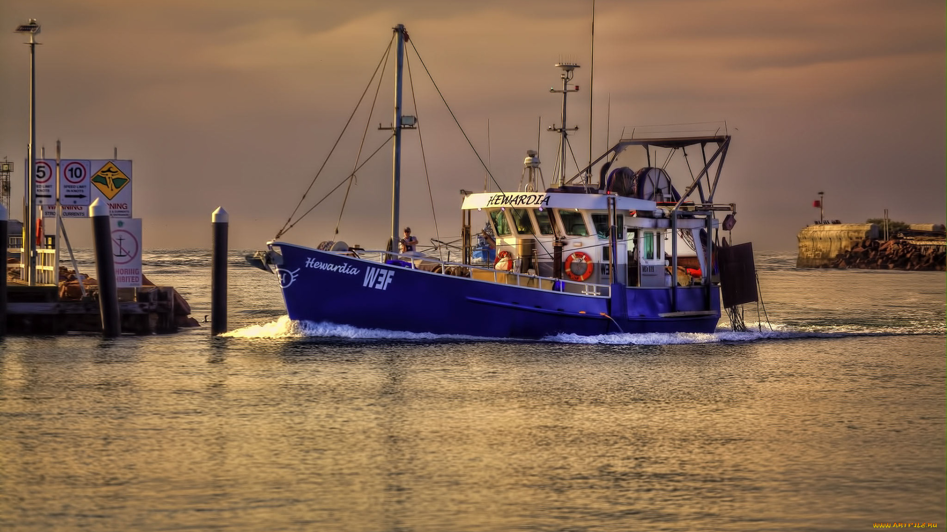 корабли, другое, рыболов