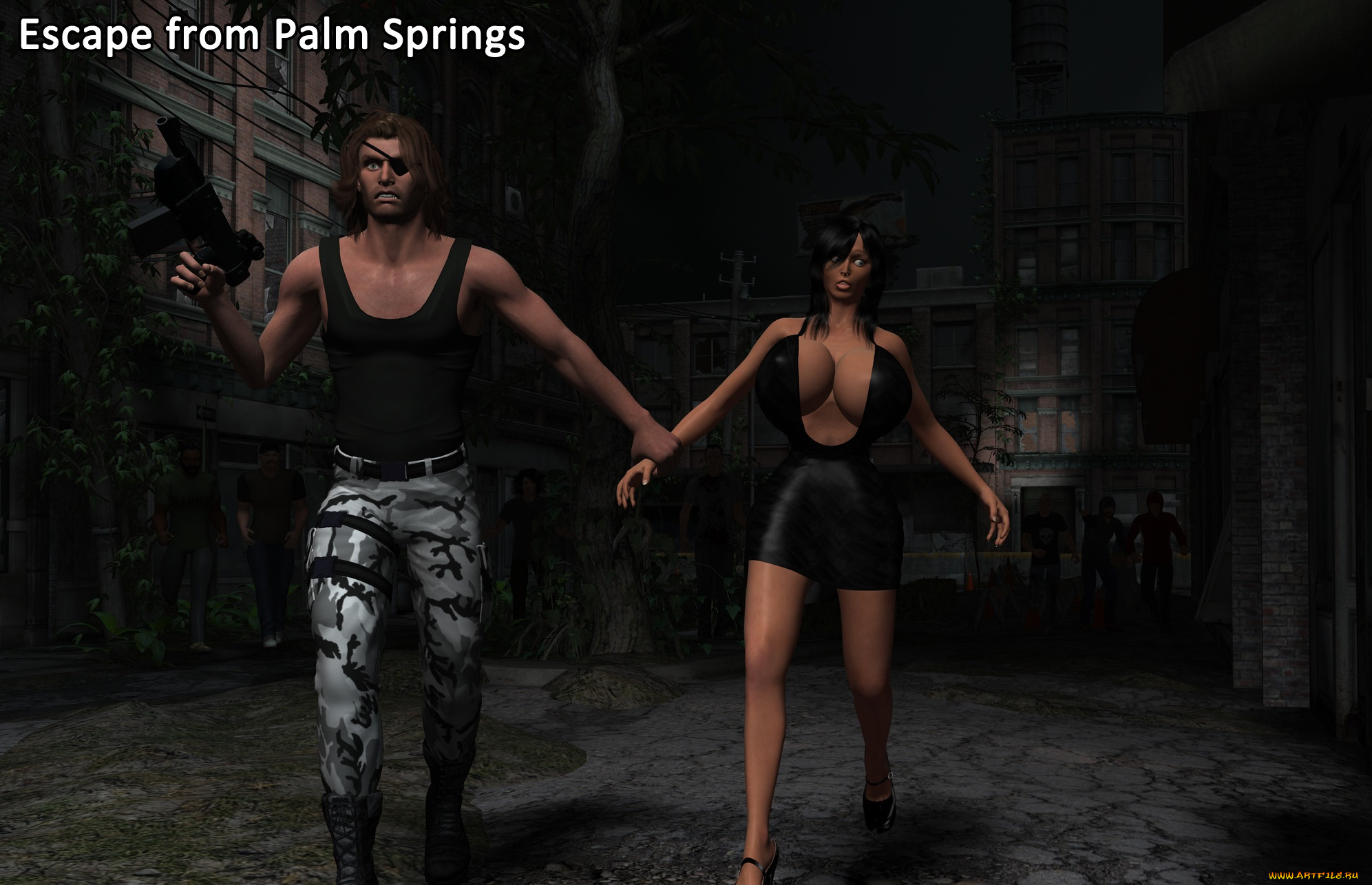 3д, графика, фантазия, , fantasy, девушка, взгляд, фон