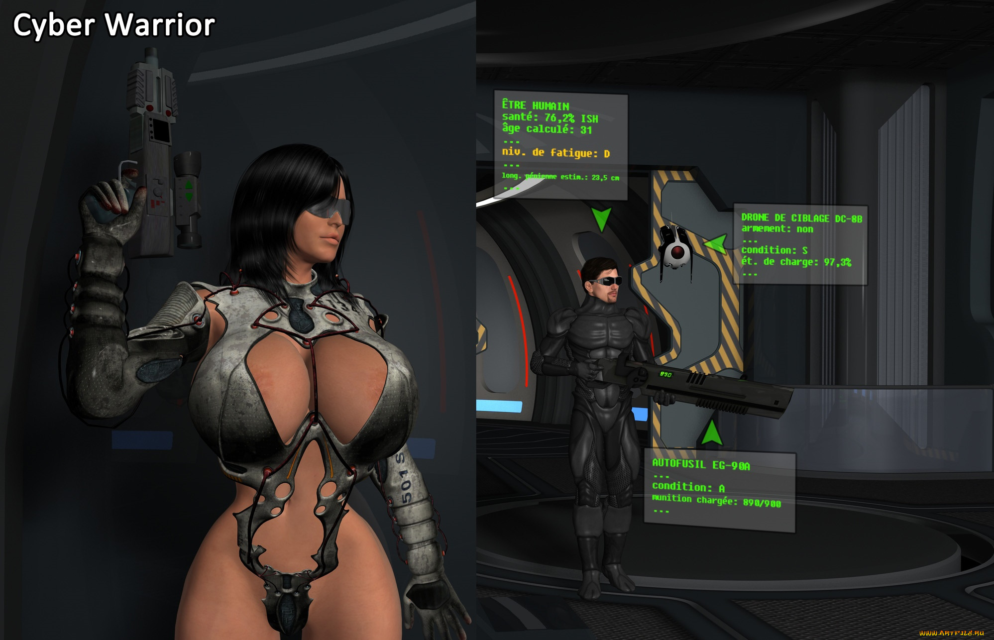 3д, графика, фантазия, , fantasy, фон, взгляд, девушка