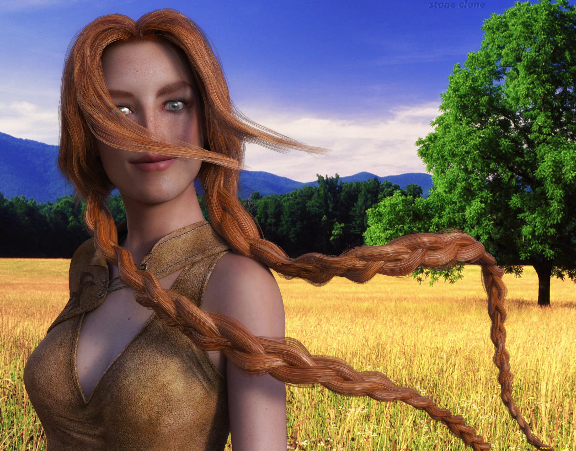 3д, графика, люди, , people, фон, взгляд, девушка