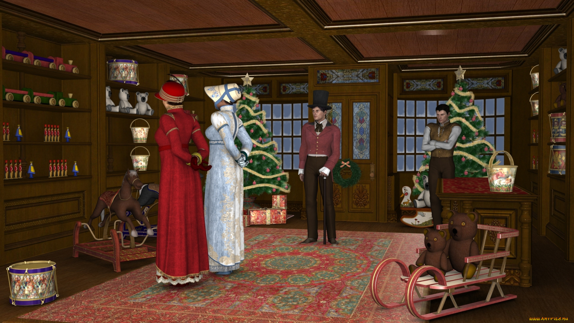 3д, графика, фантазия, , fantasy, фон, взгляд, девушки