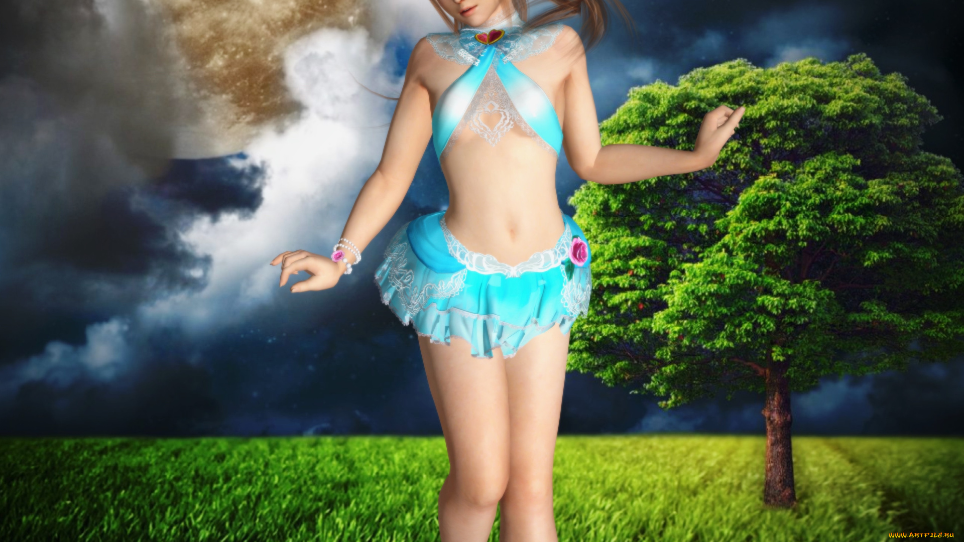 3д, графика, люди, , people, девушка, взгляд, фон