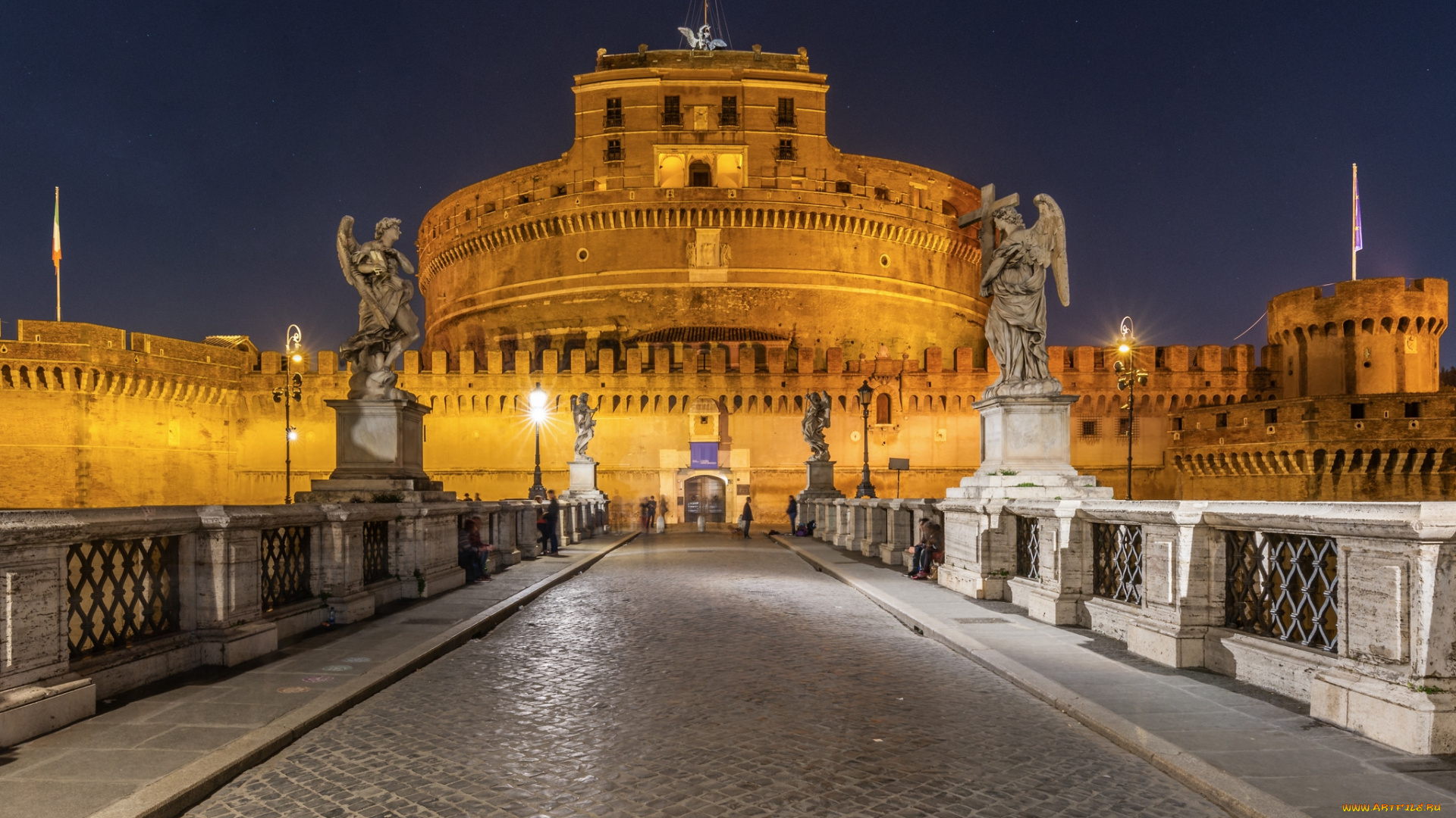 castel, sant’angelo, -, roma, города, рим, , ватикан, , италия, простор