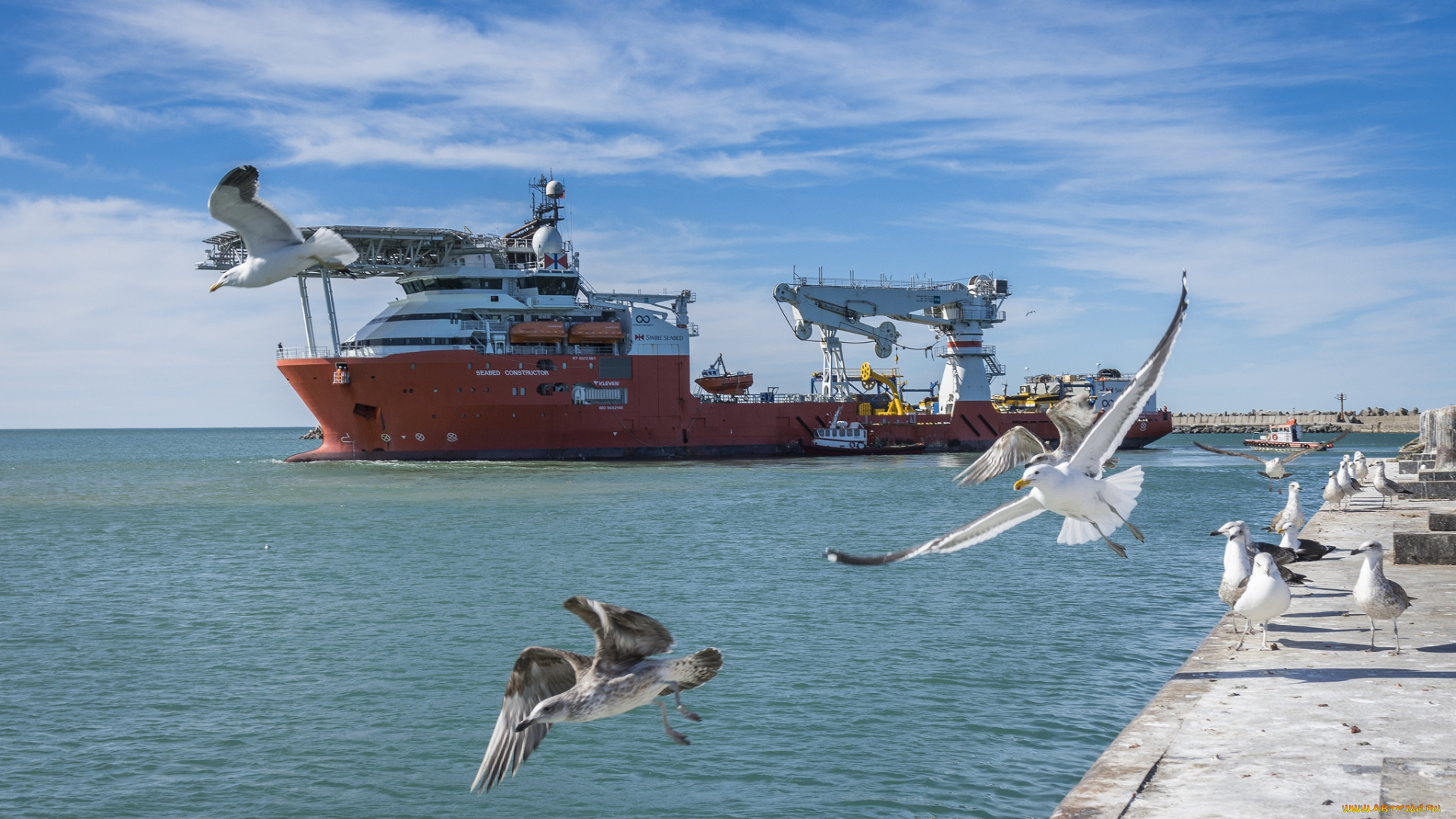 корабли, другое, кабелеукладчик