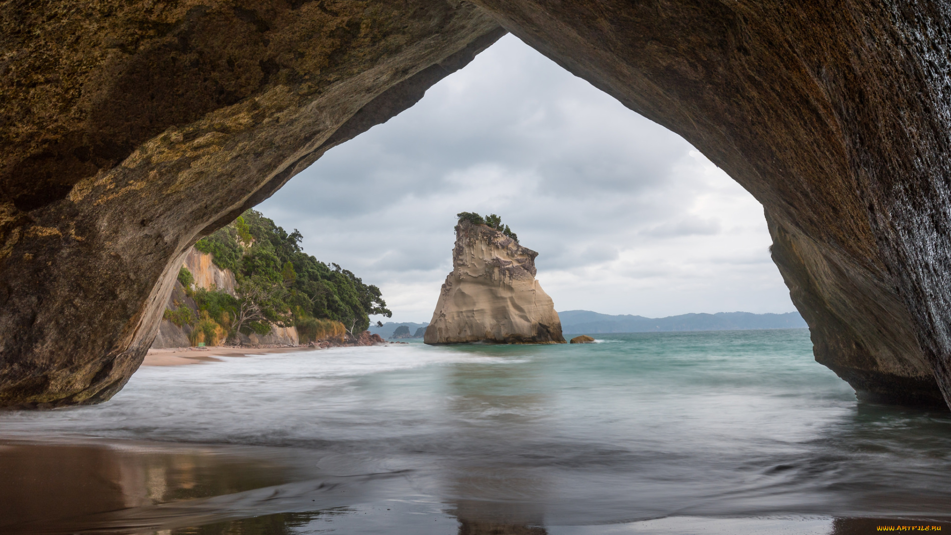 природа, побережье, простор